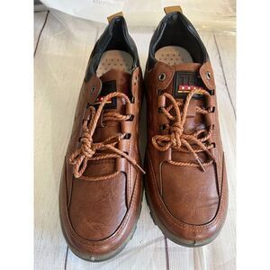 THF Brown Mens Walking Shoes Size 43 brand new